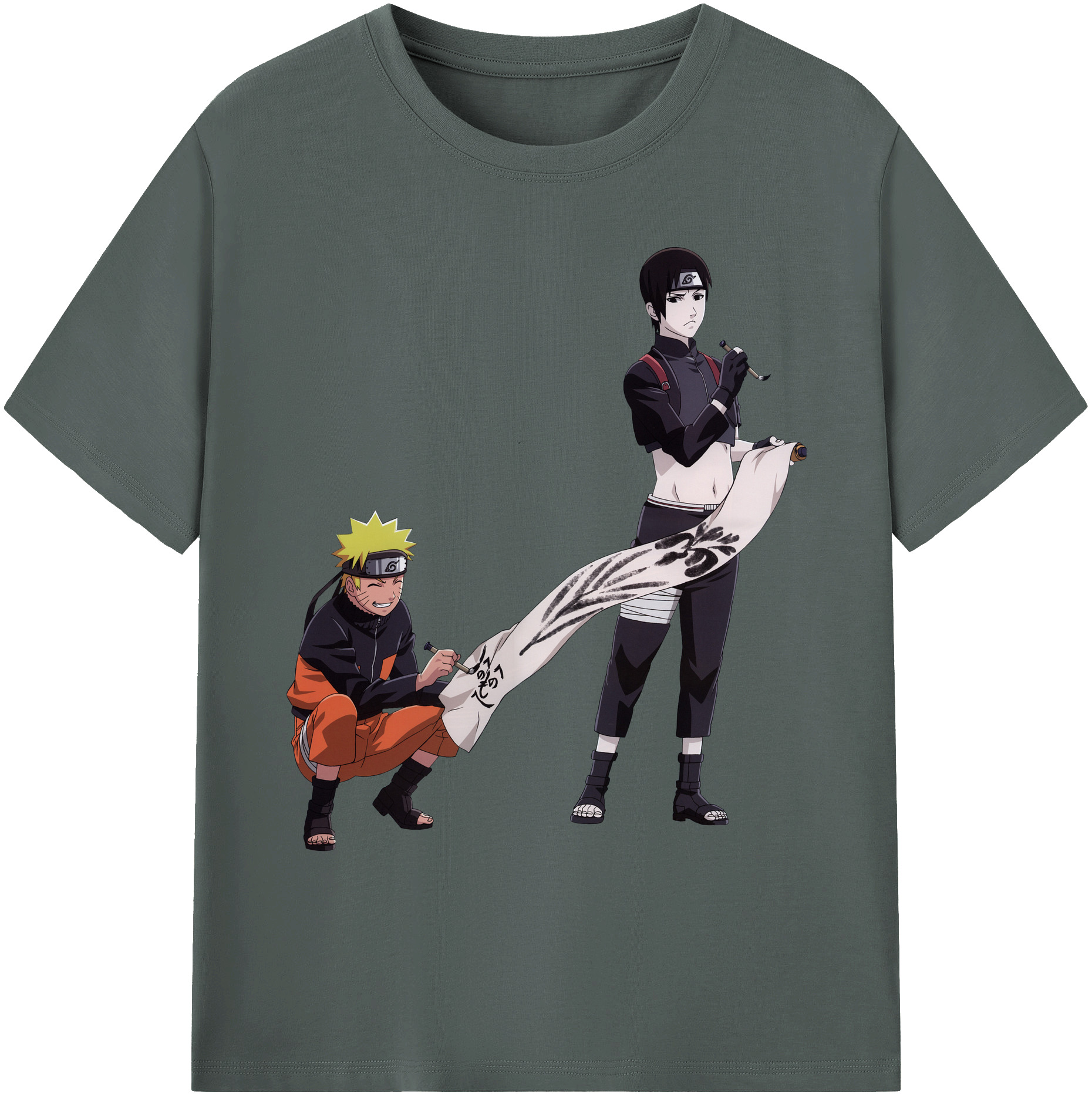 （画像用） NARUTO -ナルト- うずまき ナルト Uzumaki Naruto 綿100％ メンズ半袖Tシャツ｜肌触りやわらか＆通気性